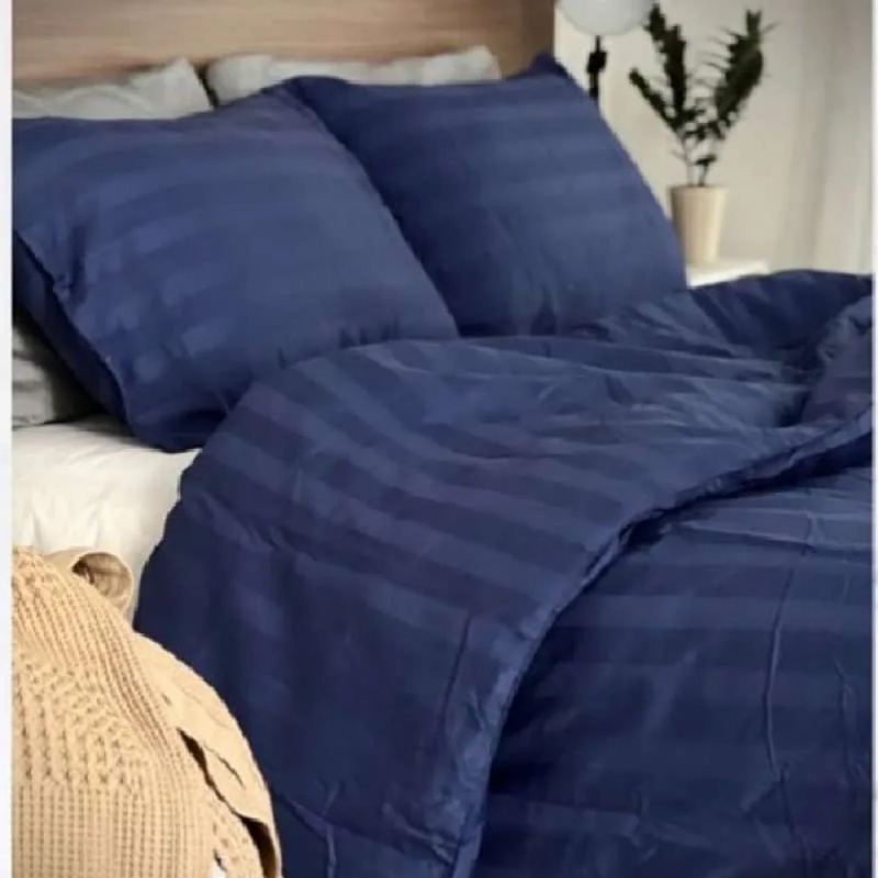 Fthn Bedcover Set Sprei Hotel Motif Salur Ukuran 90x200-200x200 AST