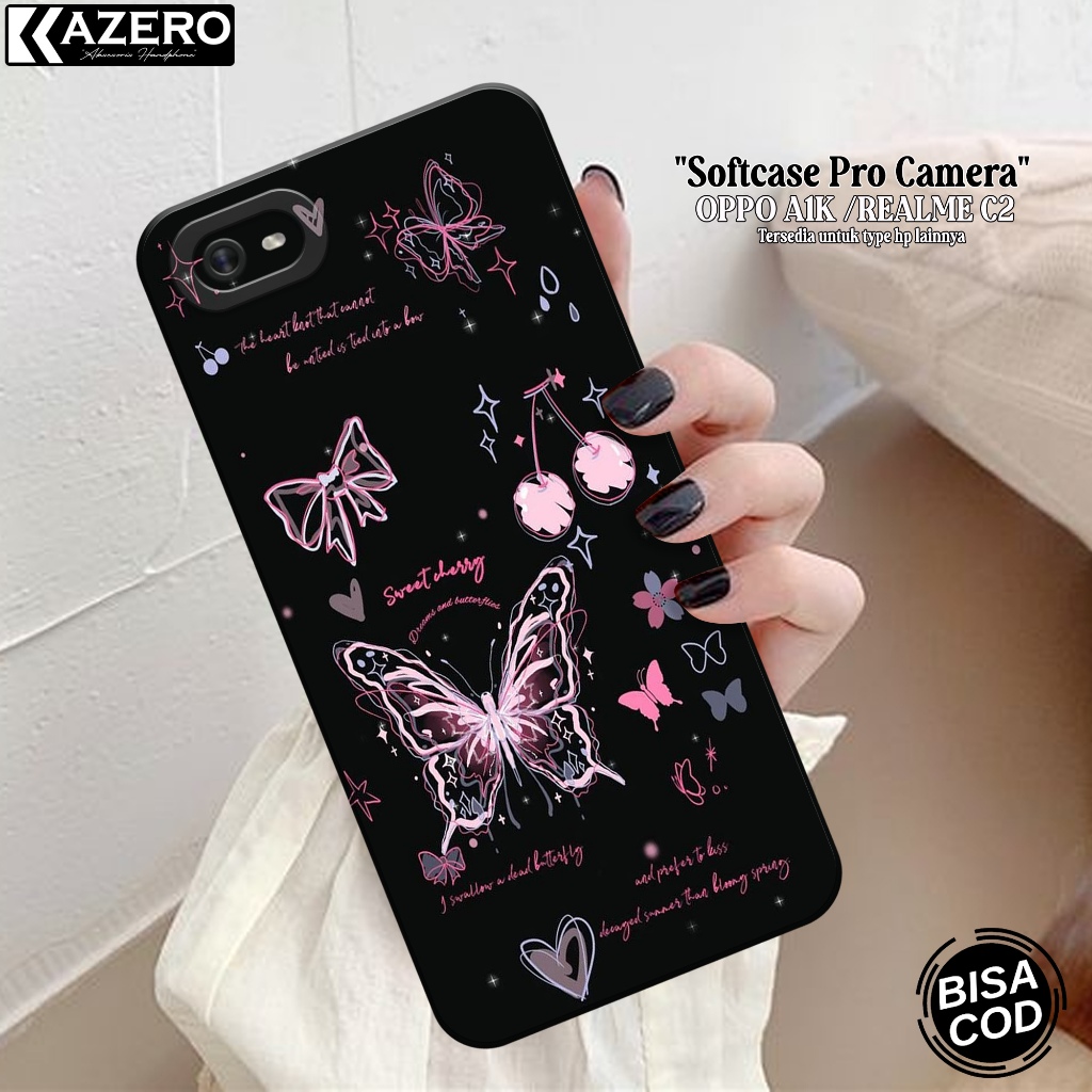 Case Hp OPPO A1K / REALME C2 Fashion Case Aesthetic Silikon Pro Camera Softcase OPPO A1K / REALME C2