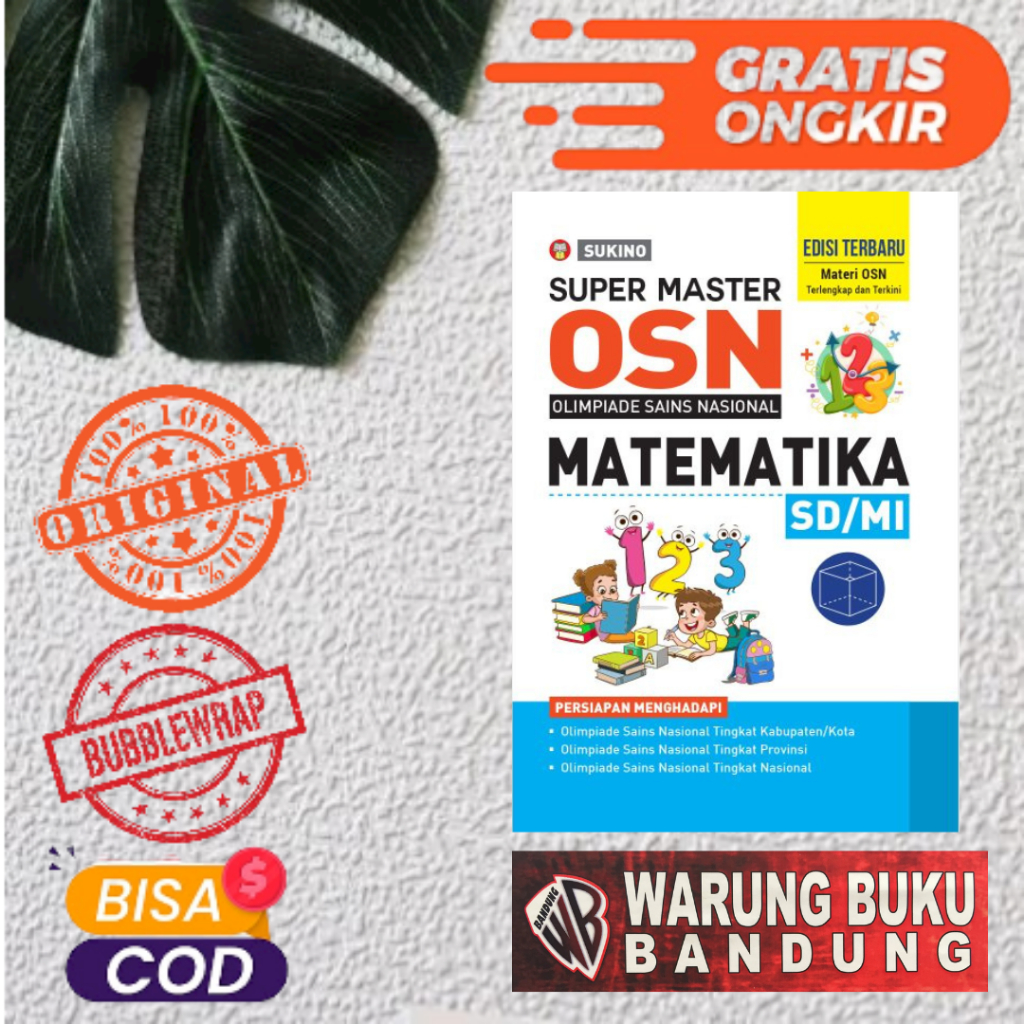 BUKU SUPER MASTER OSN OLIMPIADE SAINS NASIONAL MATEMATIKA SD/MI - SUKINO