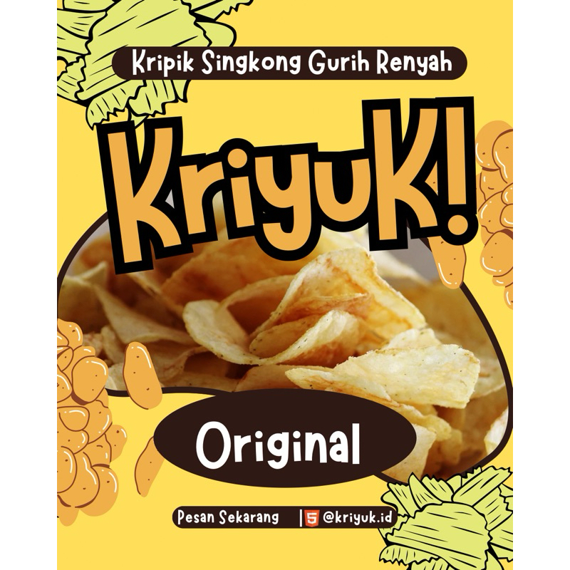 

KRIPIK SINGKONG ORIGINAL GURIH RENYAH 150g
