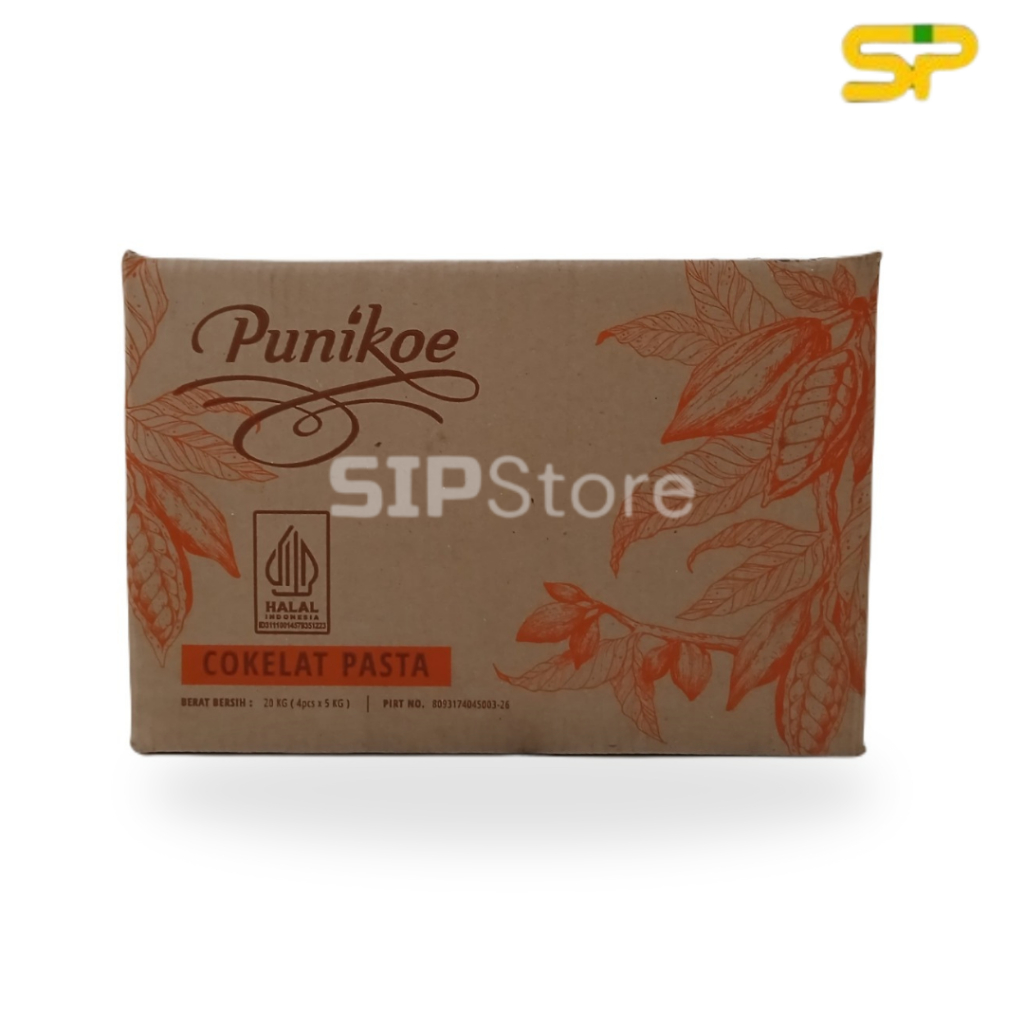 

PUNIKOE COKLAT PASTA @4x5KG / SELAI COKLAT / OLESAN ROTI 20KG