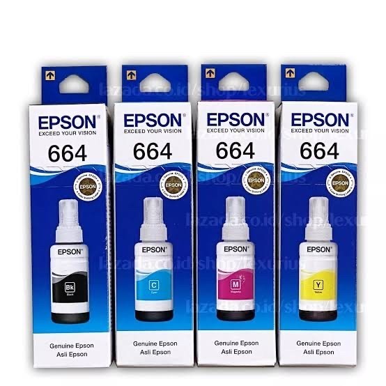 

Tinta Epson 664 Premium For Printer L100 L110 L111 L120 L130 L132 L200 L210 L220 L222 L300 L310 L350 L360 L810 L850 L1300