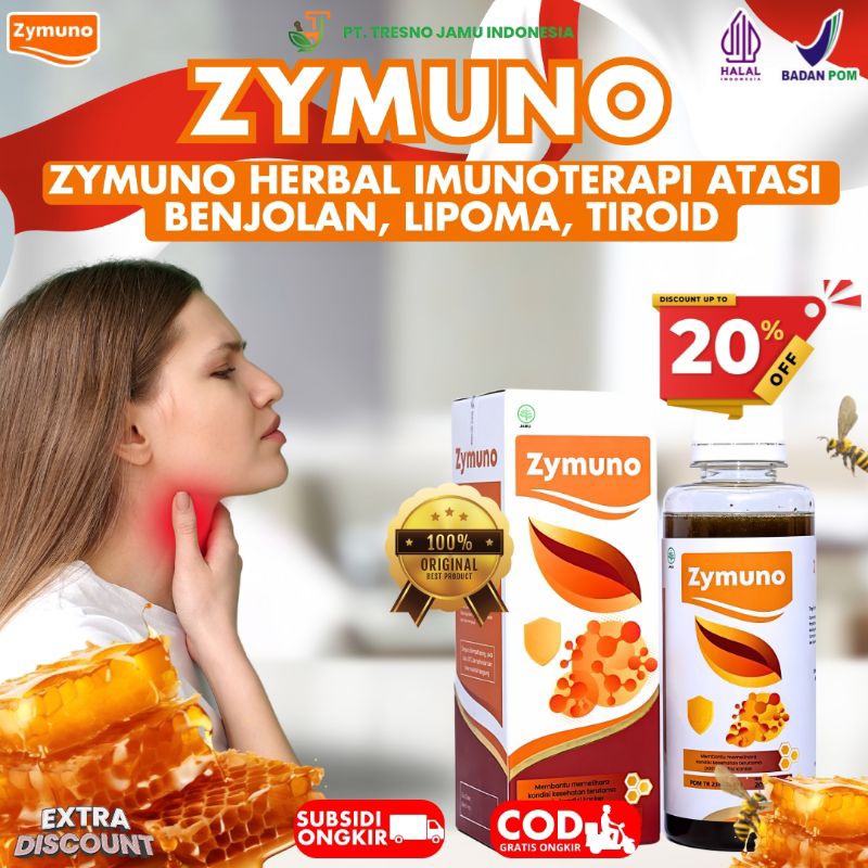 

ZYMUNO - Madu Herbal Zymuno Bantu Memgecilkan Benjolan, Lipoma, Tiroid, dan Kista Ganglion (F) B