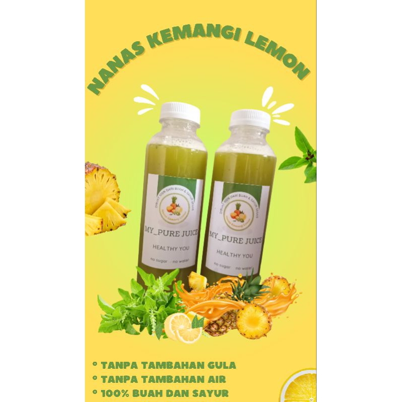 

pure juice 100% buah dan sayur