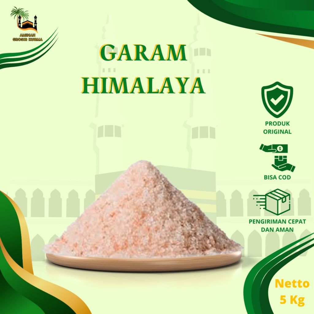 

GARAM HIMALAYA ORIGINAL 5KG / ORGANIK GAREM HIMALAYAN SALT