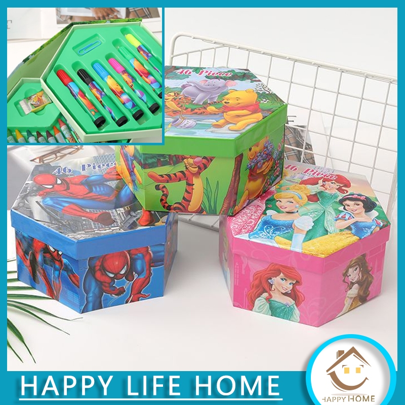

Crayon Set Isi 46 Spidol Pensil Warna Cat Air Alat Lukis Murah
