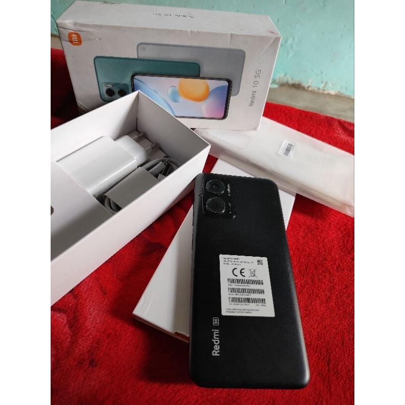 Redmi 10 5G Ram6/128gb Second lengkap mulus