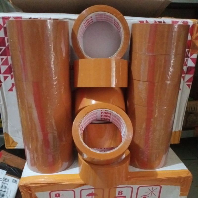 

Lakban Coklat 2inch Isolasi Solatip Original Satuan
