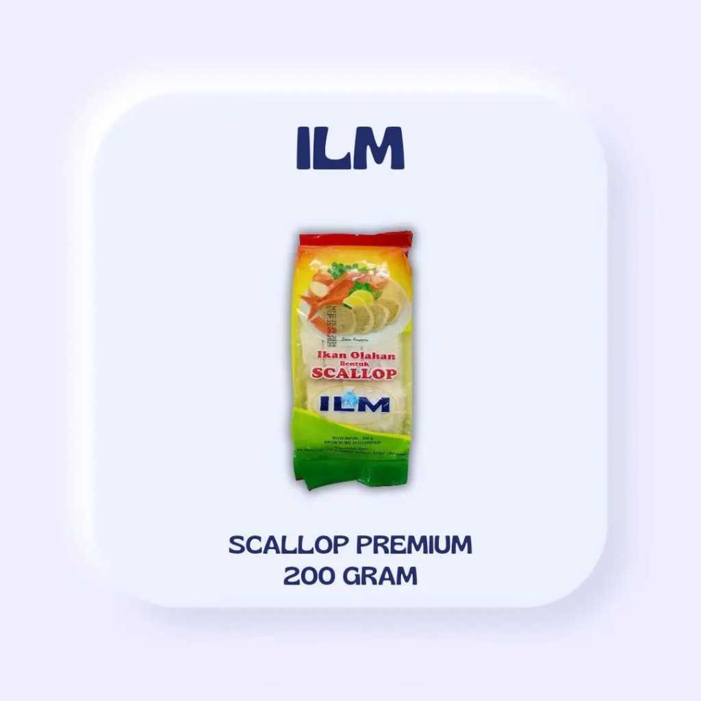 

ADDRIELLA ILM Premium Scallop 200gr | ILM/Frozenfood/Frozenfood Murah