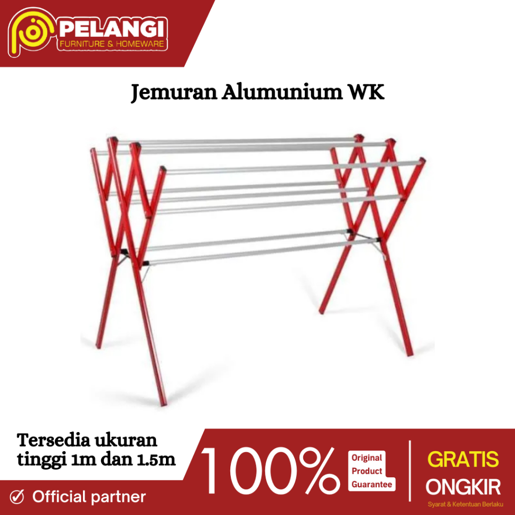 Jemuran Alumunium WK | Jemuran Alumunium | Jemuran Baju | Jemuran Pakaian | Jemuran Lipat