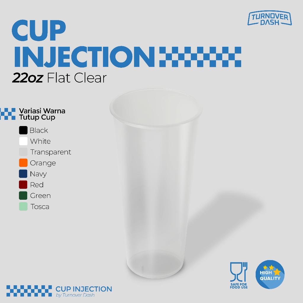 Cup PP Injection / Gelas Plastik 22 oz / (isi 25 pcs) - 22 OZ