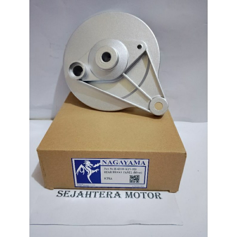 REAR BRAKE PANEL/ TUTUP TROMOL BELAKANG SUPRA asli YASUHO (silver)