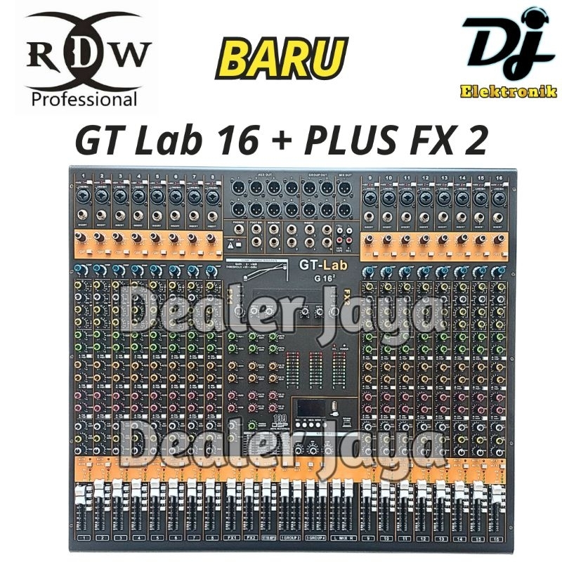 Mixer Analog RDW GT Lab 16 / G16 / G 16 + KOMPRES PLUS FX 2 - 16 channel