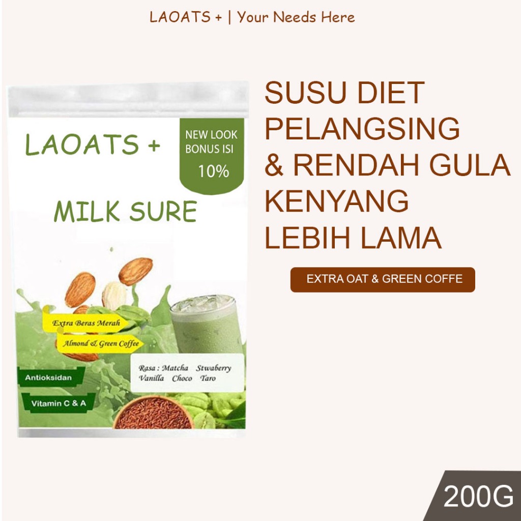 

Susu Diet Laoats Non Sugar (200g)