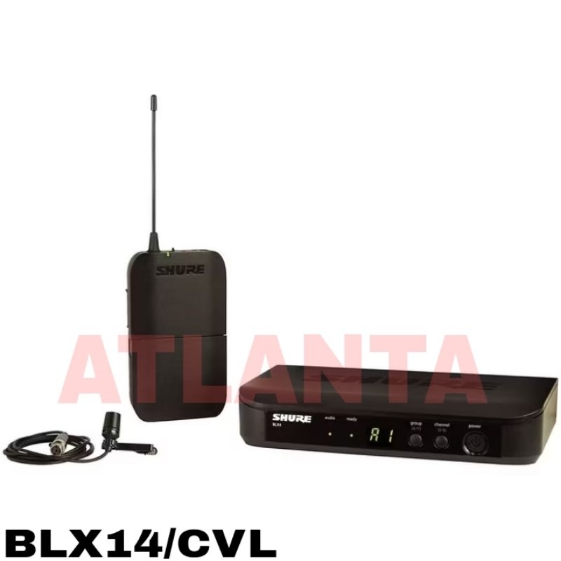 Microphone jepit Wireless Shure BLX14 CVL Original Single Mic Clip on Shure BLX 14/CVL garansi resmi