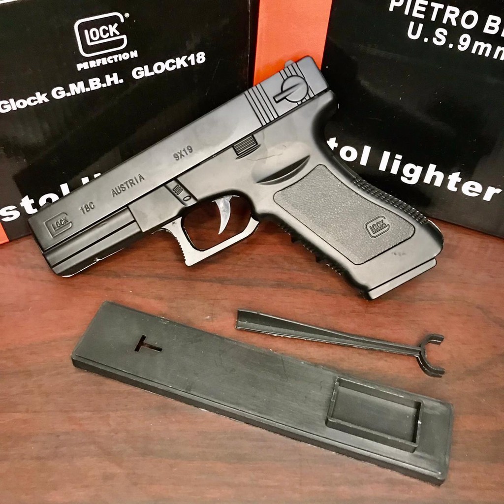 Korek Api Pistol Glock Tatakan Pajangan Pistol Terlaris