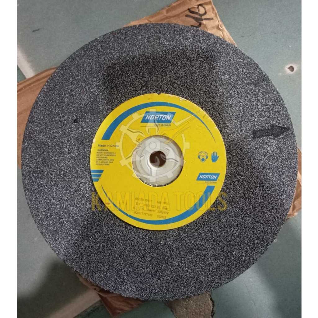 Batu Gerinda Duduk 8" Kasar/Batu Asah Akik 8"/Batu Poles/Batu Gerinda NORTON 8" A46