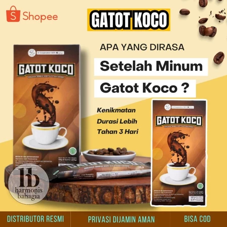 

kopi penunjang stamina original bpom halal gatot koco herbal bpom 100%