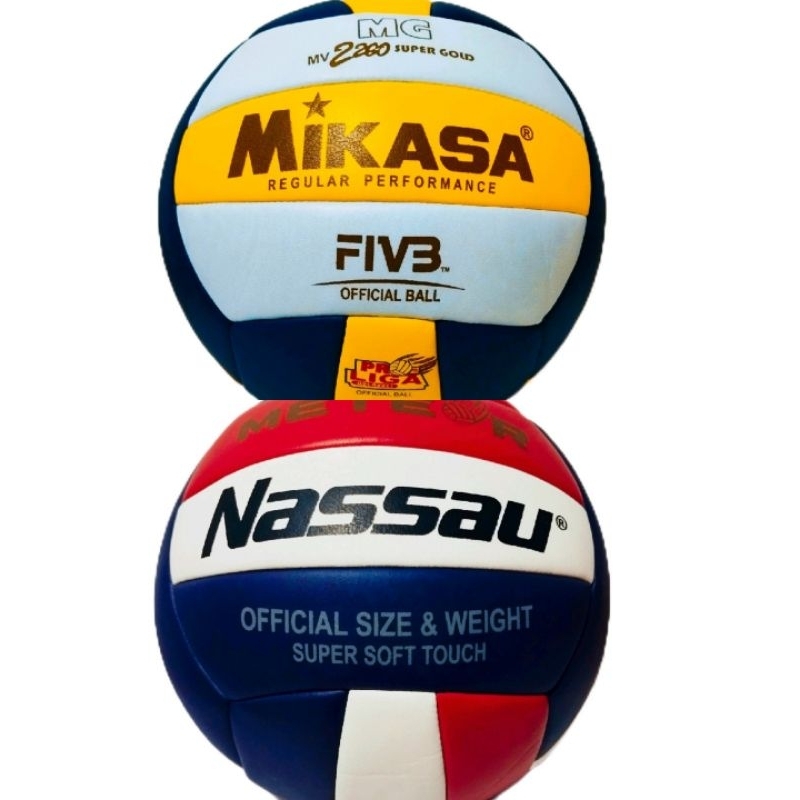 Bola Voli Nassau Volly Mikasa Murah jahit mesin empuk lembut awet