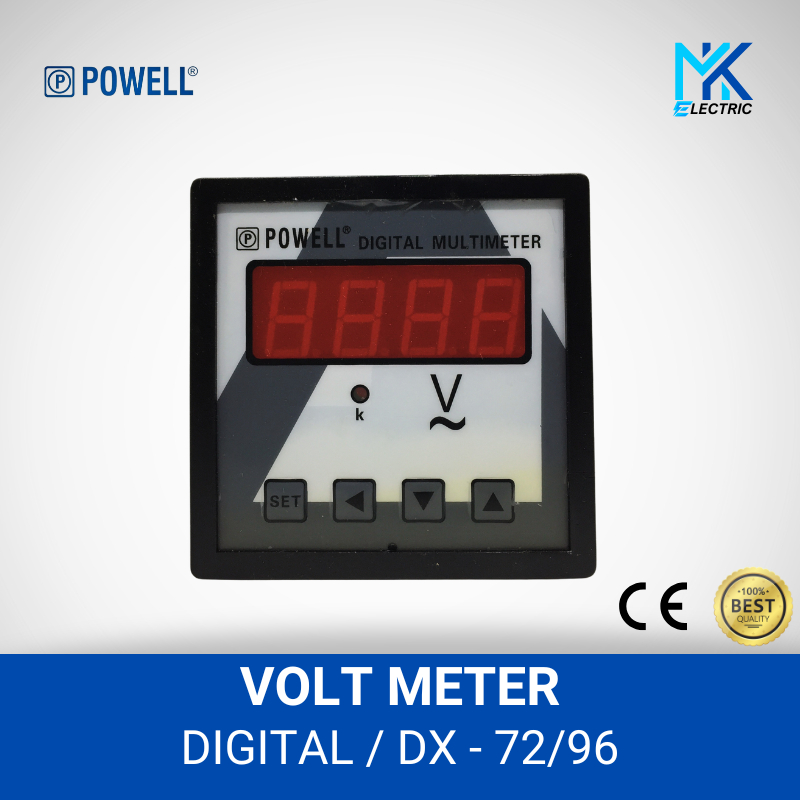 Powell - Digital Volt Meter / Volt Meter Digital / class 0,5 powell / AC 600V