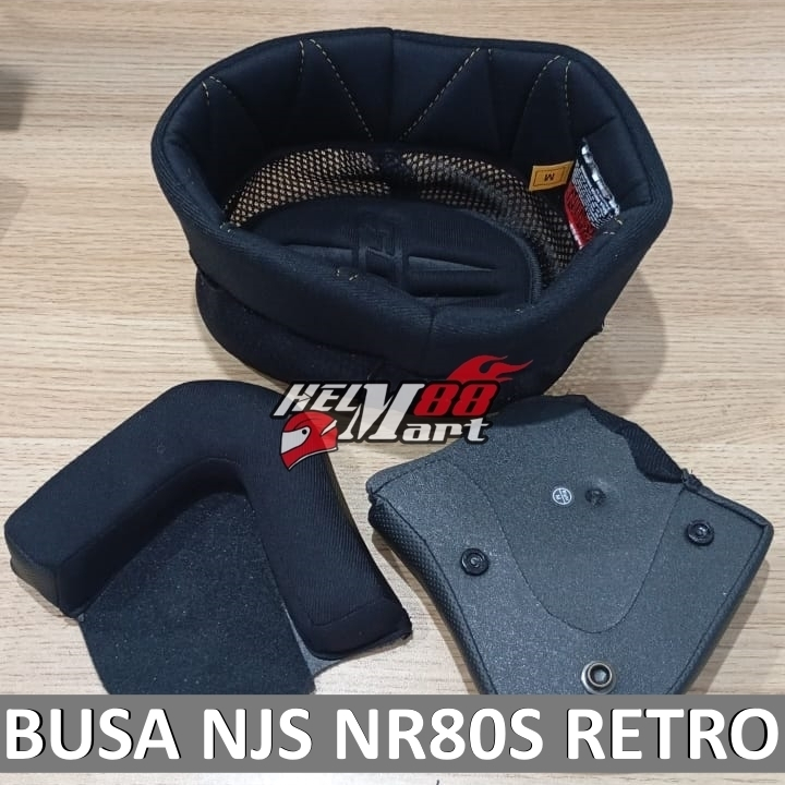 Interior NJS NR80S Busa NJS Retro Helm NJS 80s NR-80 Cheekpad Lining
