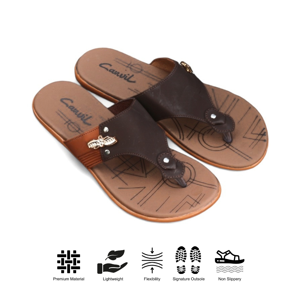 SANDAL JEPIT WANITA CARVIL 100% ORIGINAL & LUBRENE WANITA SANDAL CARVIL SLIDE CEWEK TERBARU 2024