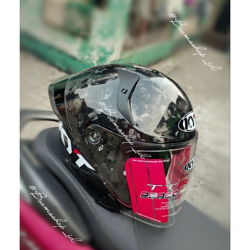 kyt ttr jet repaint carbon porged black glosy