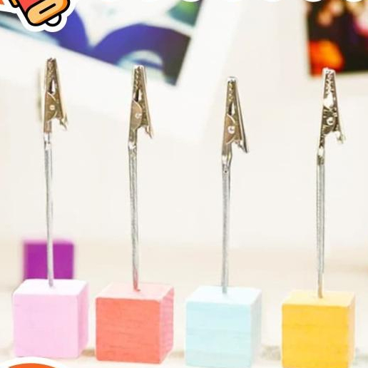 

><><><] Cube wire clip holder for Photo card note memo MB0032