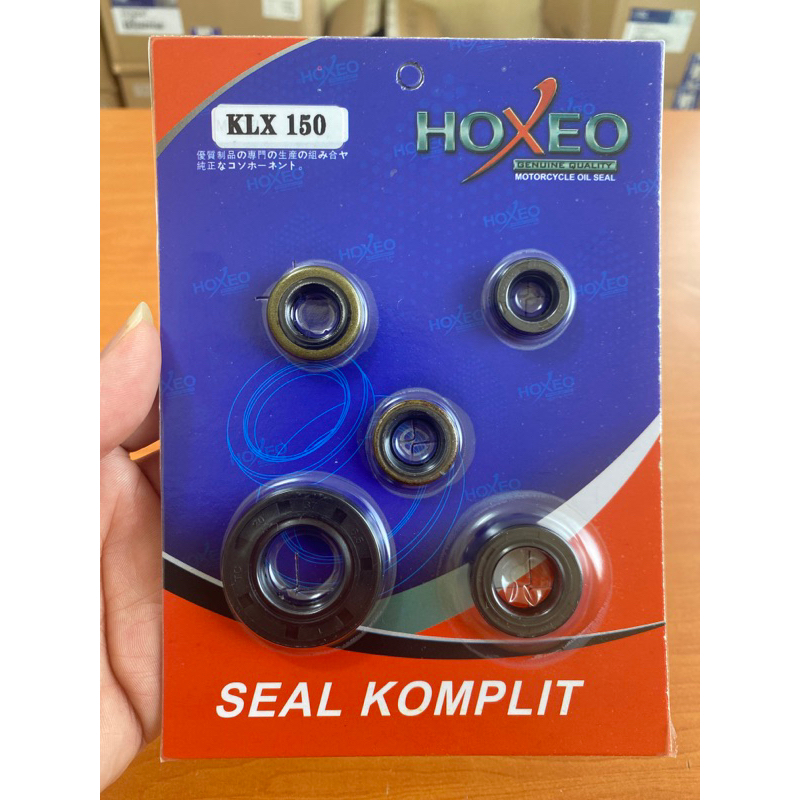 Hoxeo Seal Komplit KLX 150 / Oil Seal Kit Dtracker 150 / Asli Hoxeo