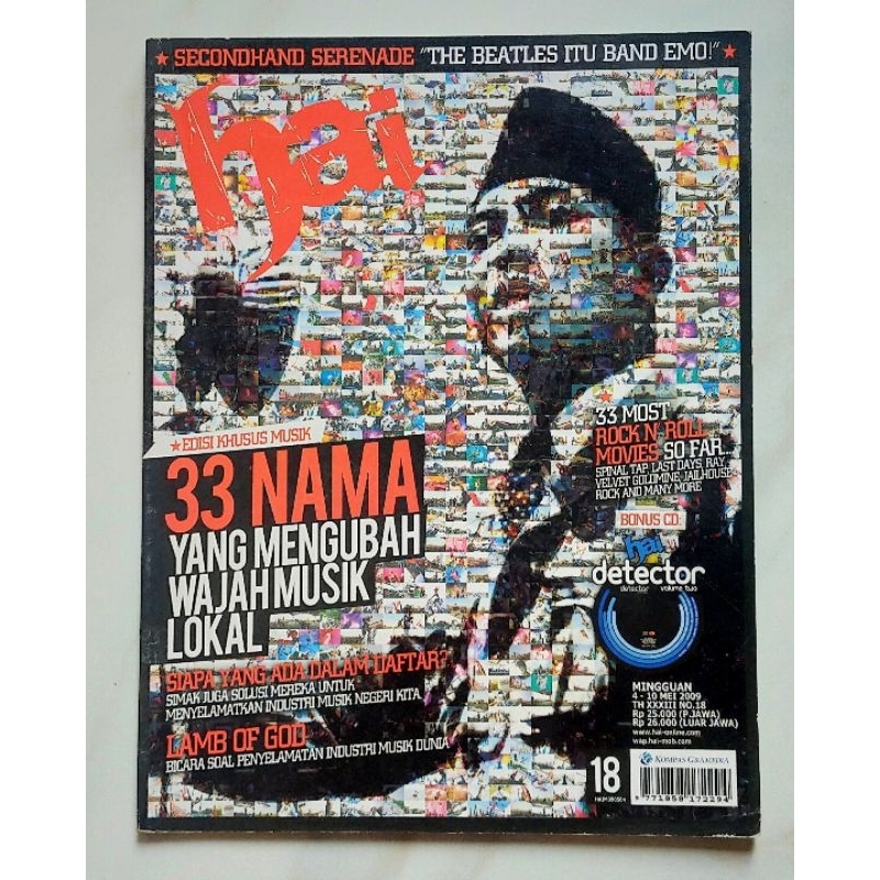 Majalah HAI No.18 / 4 Mei 2009 Edisi Khusus Musik : Benyamin S, Rhoma Irama, Slank, SO7, Gombloh dst
