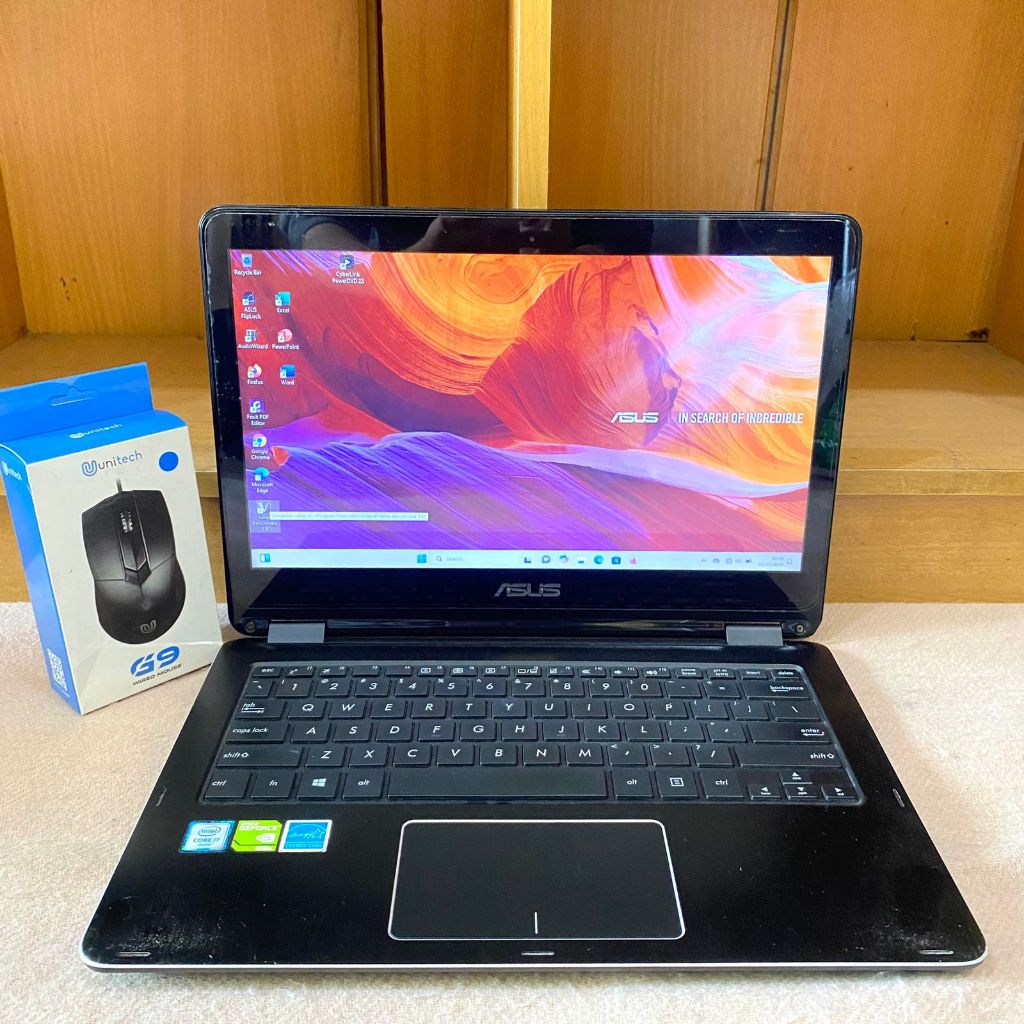 Laptop second Asus TP301UJ Touchscreen Core i7-6500U Ram 8Gb Ssd 256Gb Vga Nvidia 920M 2Gb