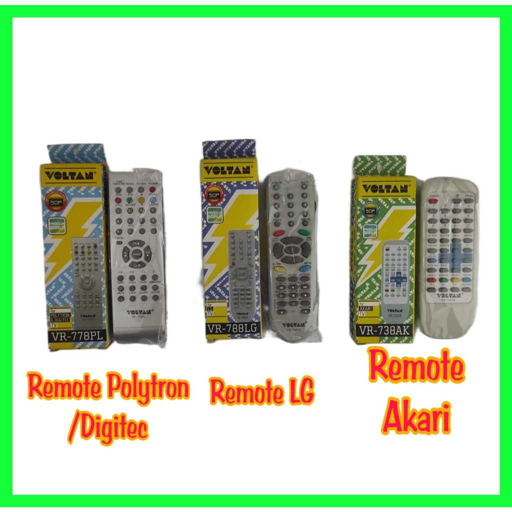 REMOTE TV TABUNG POLYTRON / DIGITEC , REMOTE TV TABUNG LG ,  REMOTE TV TABUNG AKARI