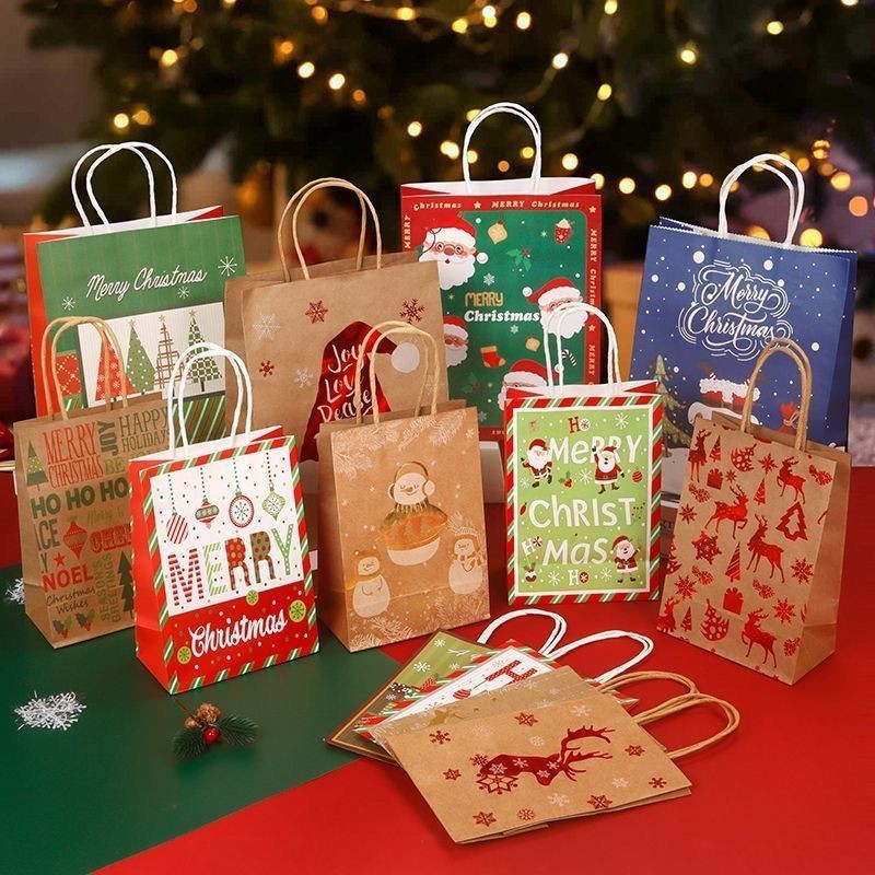 

DY PAPER BAG HADIAH NATAL TAS HAMPERS KADO MERRY CHRISTMAS PB-03 MEDIUM/LARGE