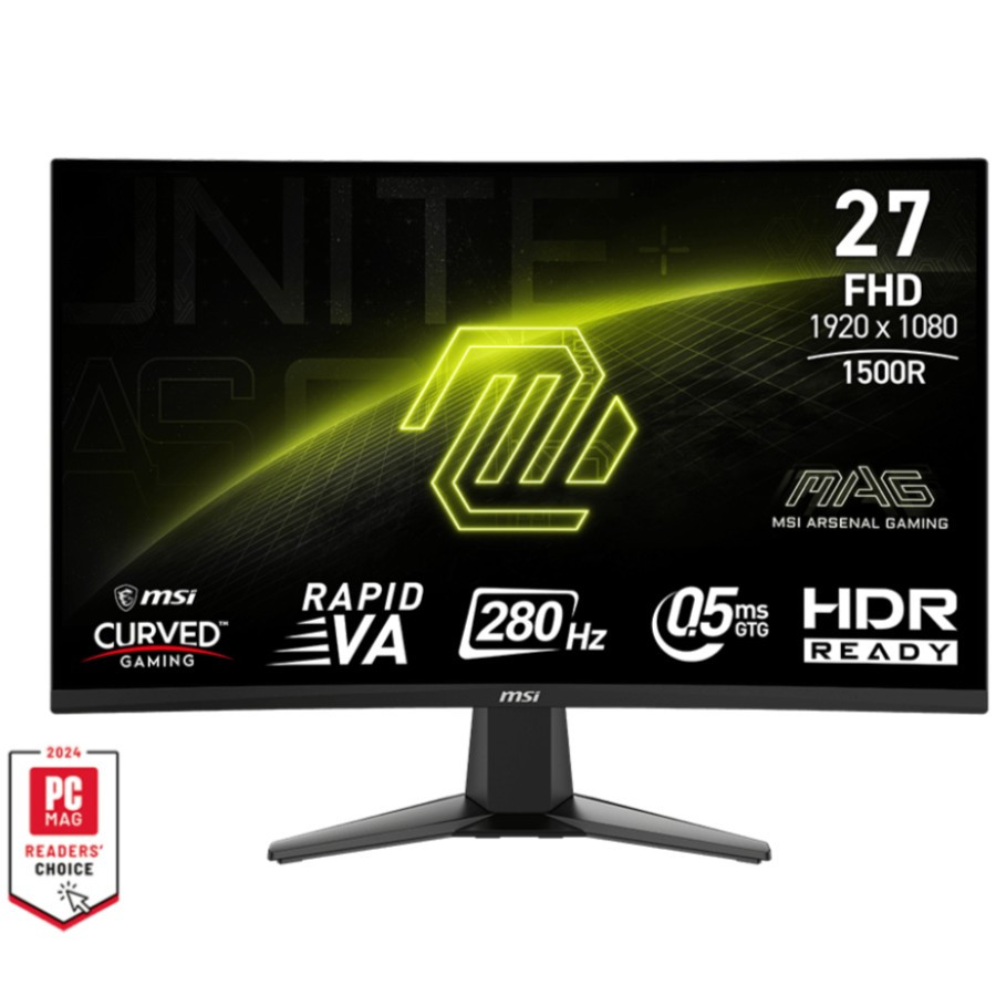 MSI MAG 276CXF 27 inch FHD VA 280Hz 0.5ms HOME OFFICE GAMING CURVED MONITOR