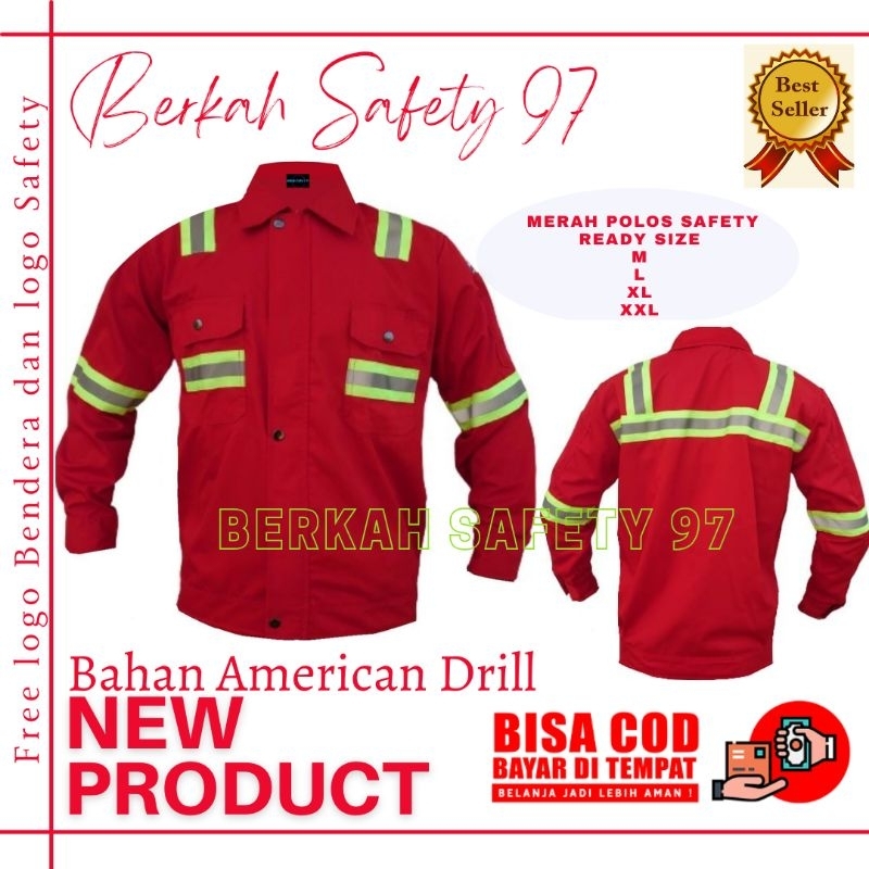 Baju atasan Safety K3/ wearpack baju proyek/ werpack baju safety k3 terbaru
