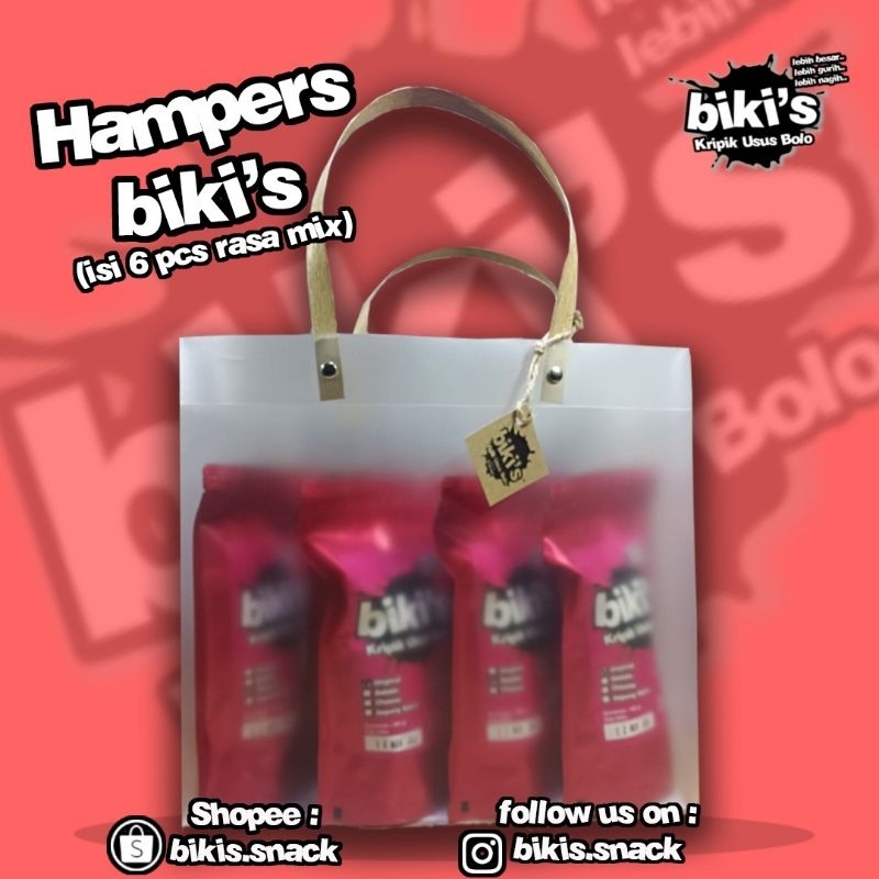 

Hampers Biki's Kripik Usus Bolo Isi 6 pcs