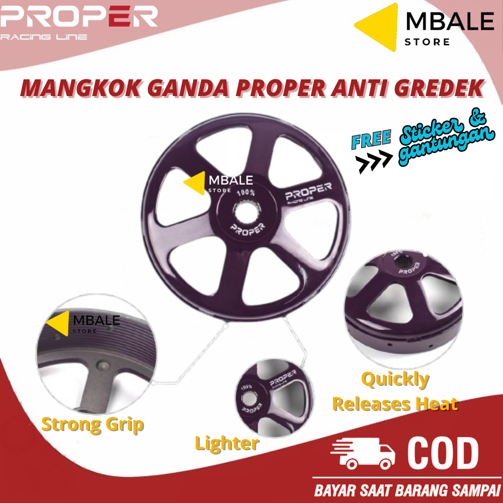 Mangkok Kampas Ganda Vario 125, Beat Karbu, Beat FI, Beat Deluxe, Genio, Scoopy FI, Scoopy Esp, Vari