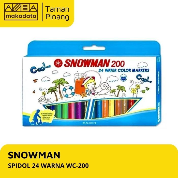 

SPIDOL SNOWMAN WATERCOLOR MARKER WC-200 24 WARNA