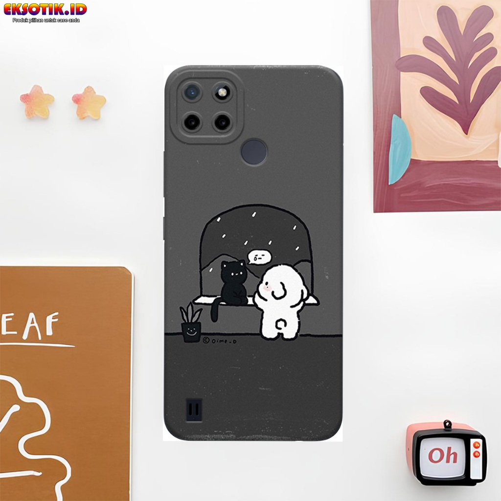 Case Realme C21Y C25Y - Casing Realme C21Y C25Y - Fashion Case - Silikon Realme C21Y C25Y  - Motif K