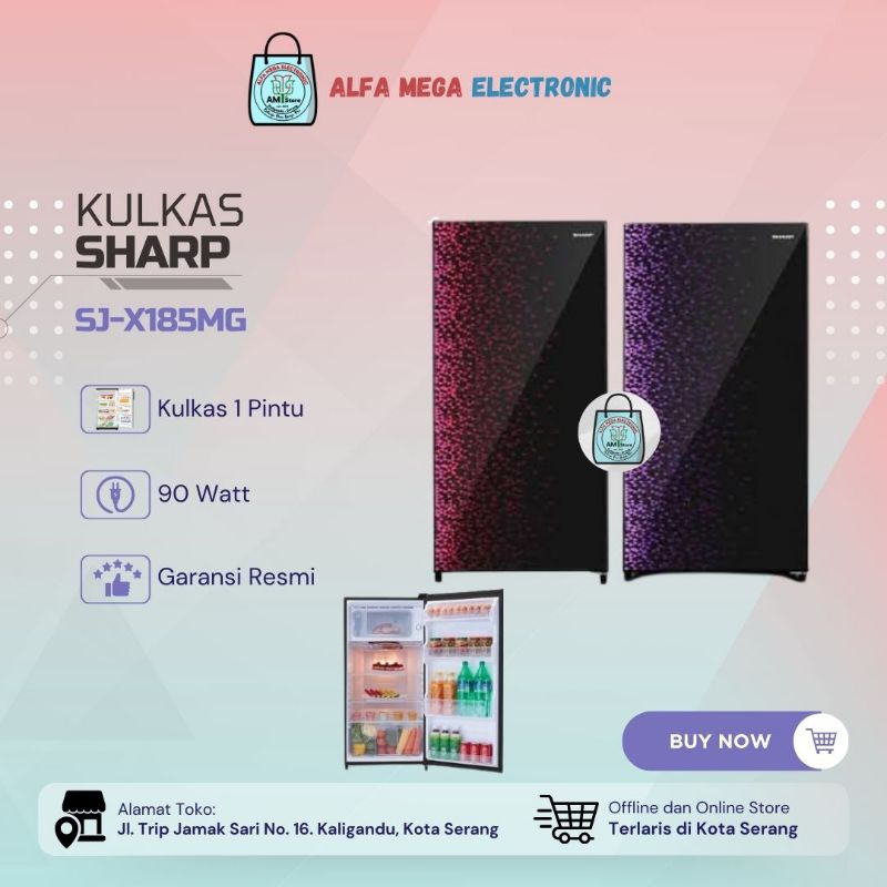 Kulkas 1 Pintu Sharp SJ X185MG