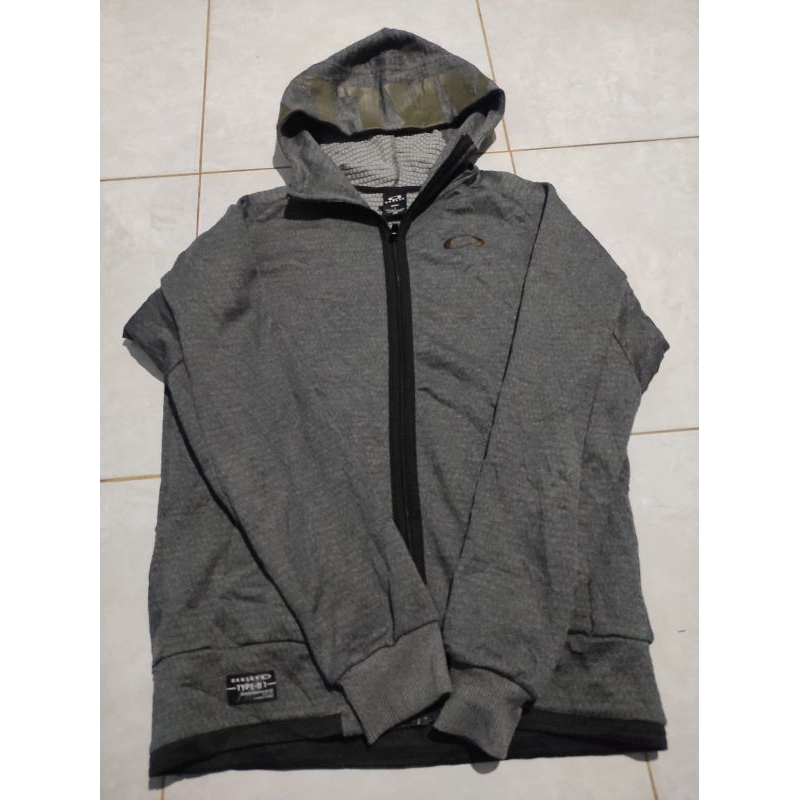 hoodie zipper Oakley size l fit XL second