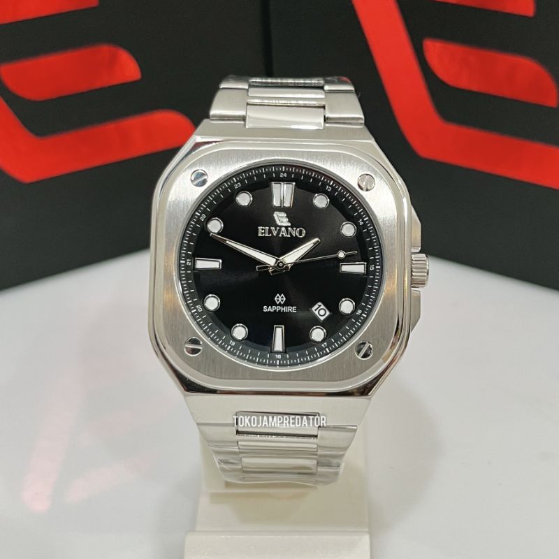 JAM TANGAN ELVANO PRIA EL3112MA7-3SV ORIGINAL