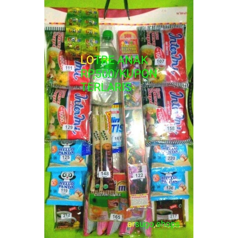 

Pasangan Kupon Seru Jajan Viral isi 90