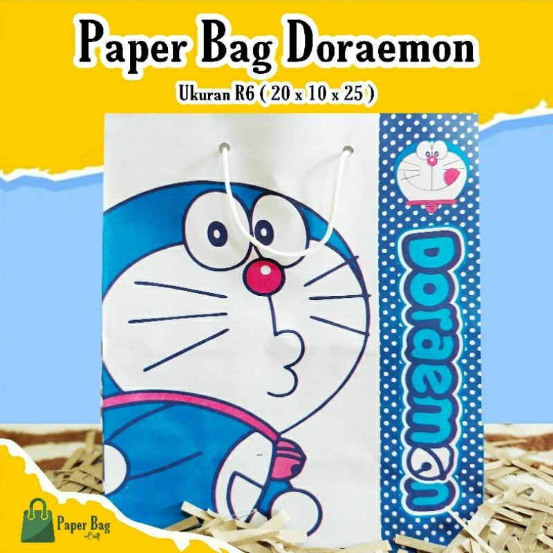 

Paperbag Grosir 20x10x25 (R6) Motif Doraemon Murah