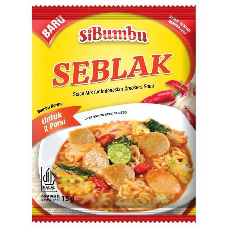 

SIBUMBU SEBLAK INSTANT BUMBU SEBLAK SIAP PAKAI 15GR - DISASS JOGJA