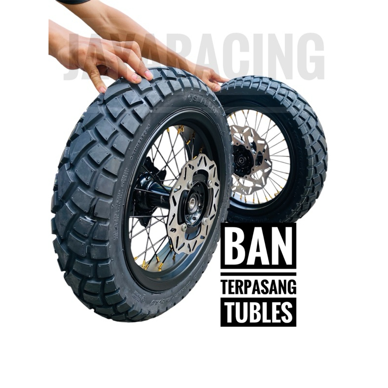 Sepaket velg supermoto ring 14 215 250 300 350 Klx 150 Dtracker 150 DT CRF 150 WR155 Ukuran bisa pil
