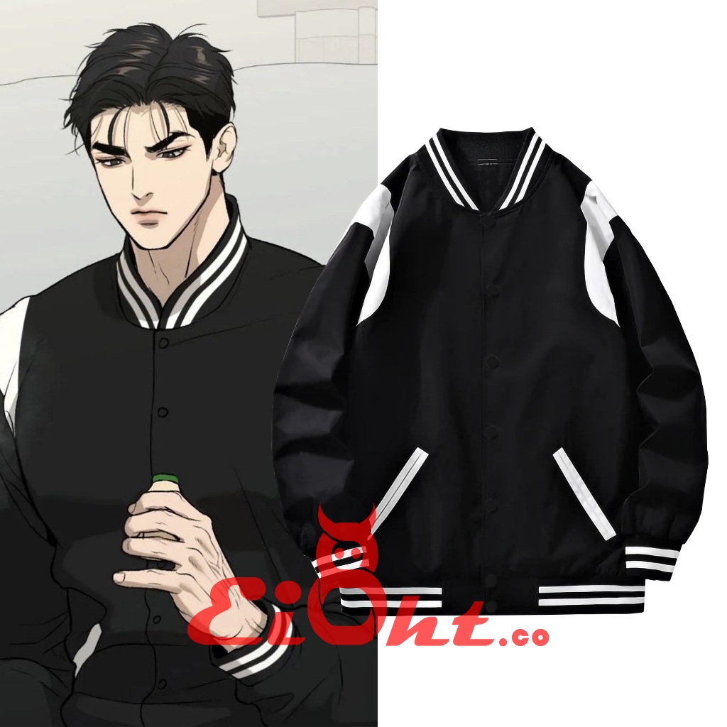 Jaket Varsity Jaekyung Outfit  Manhwa Jinx