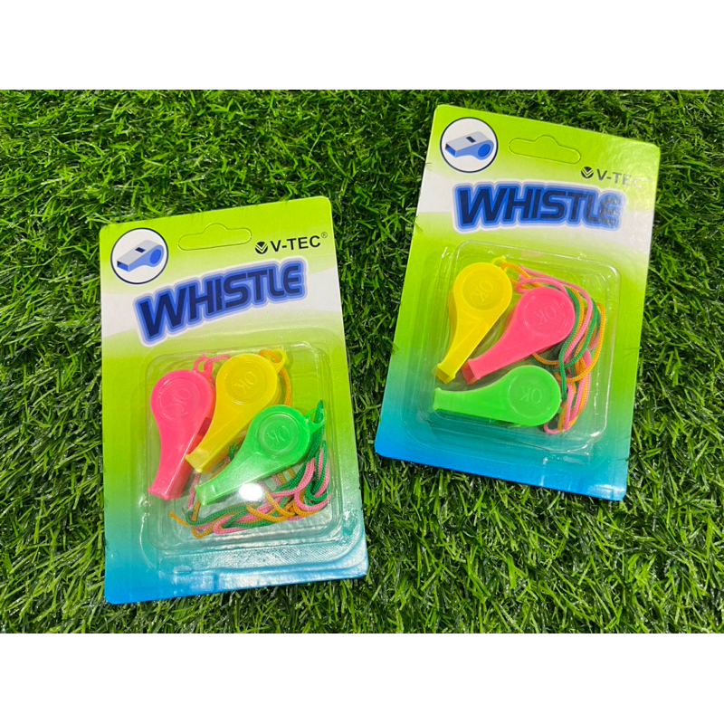 

Pluit Peluit Plastik + Tali isi 3 PCS Whistle Merk V-TEC