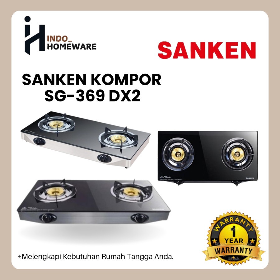 Sanken Kompor Gas SG 369DX - 2 Tungku