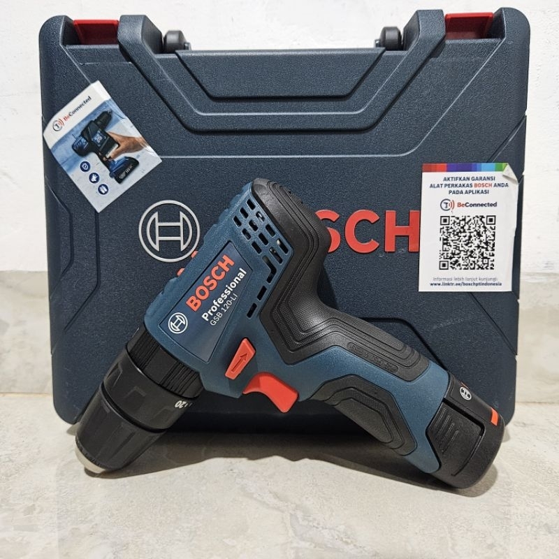 Mesin Bor Cas Baterai BOSCH GSB 120-LI Cordless Impact Drill / Driver Putra Inti